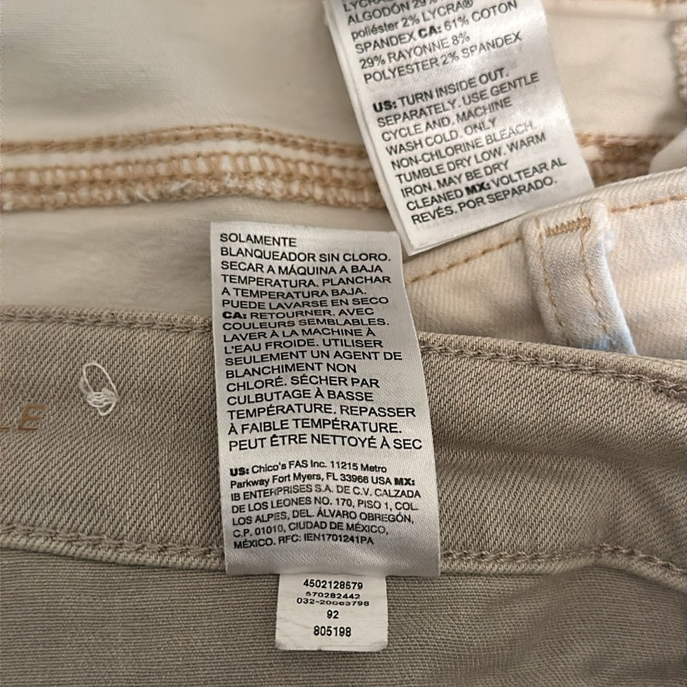 2 Chicos SO Slimming girlfriend slim leg ankle Jeans (pants) - Picture 9 of 10